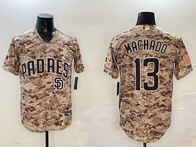Men San Diego Padres #13 Machado Camo Game 2025 Nike MLB Jersey style 6